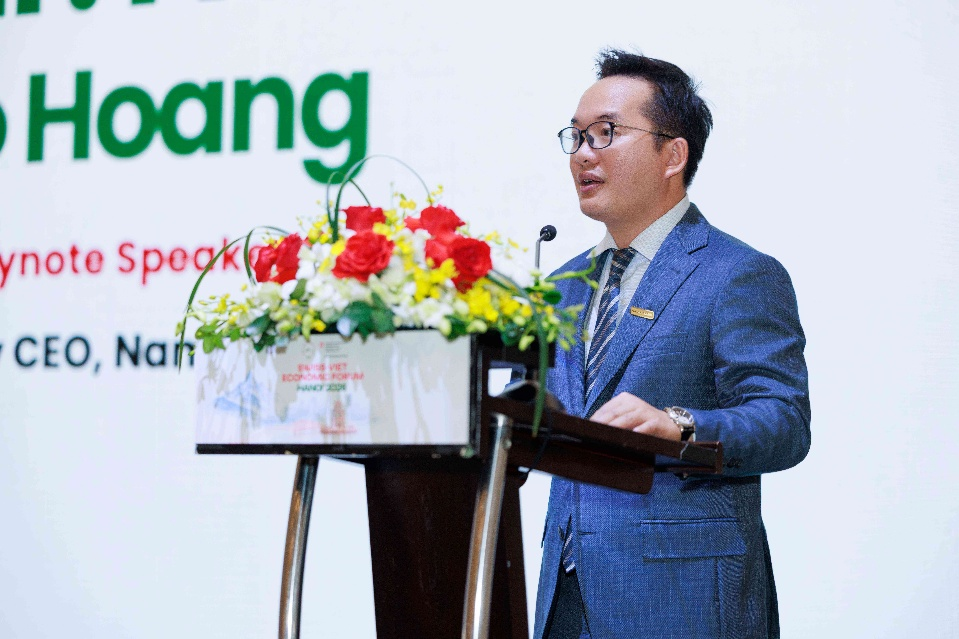 Ông Võ Hoàng Hải – Phó Tổng Giám đốc Nam A Bank phát biểu tại sự kiện.