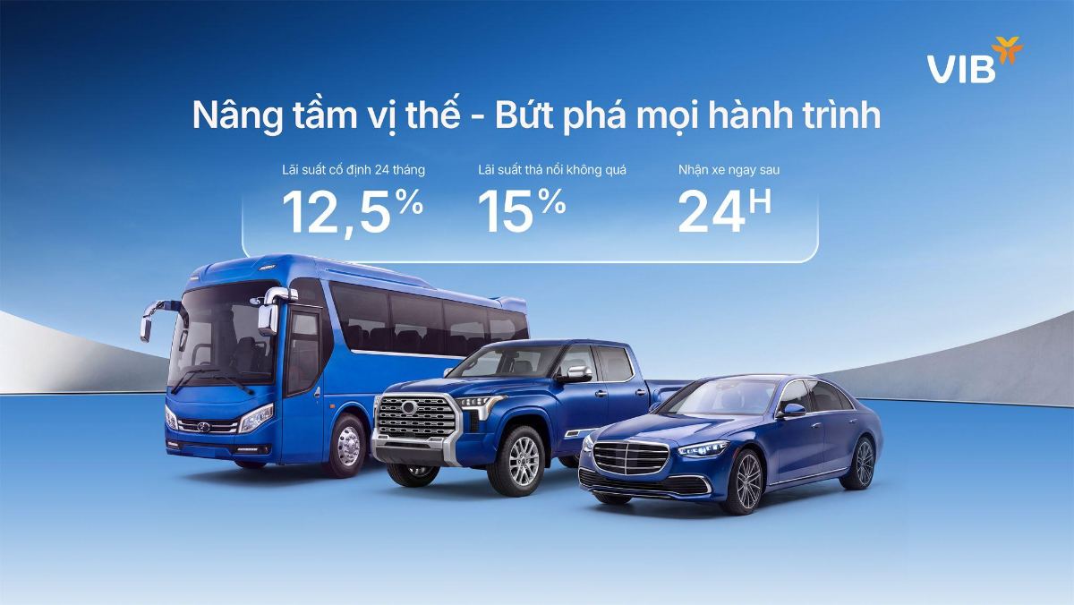 Ưu đãi lãi suất cho vay mua ô tô.