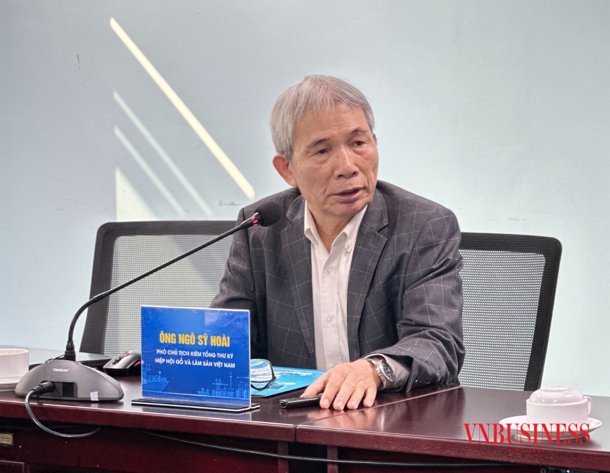 Ông Ngô Sỹ Hoài, Phó Chủ tịch kiêm Tổng Thư ký Hiệp hội Gỗ và Lâm sản Việt Nam .