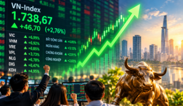 Chứng khoán ngày 21/10: Bất động sản bứt phá, VN-Index tăng gần 47 điểm