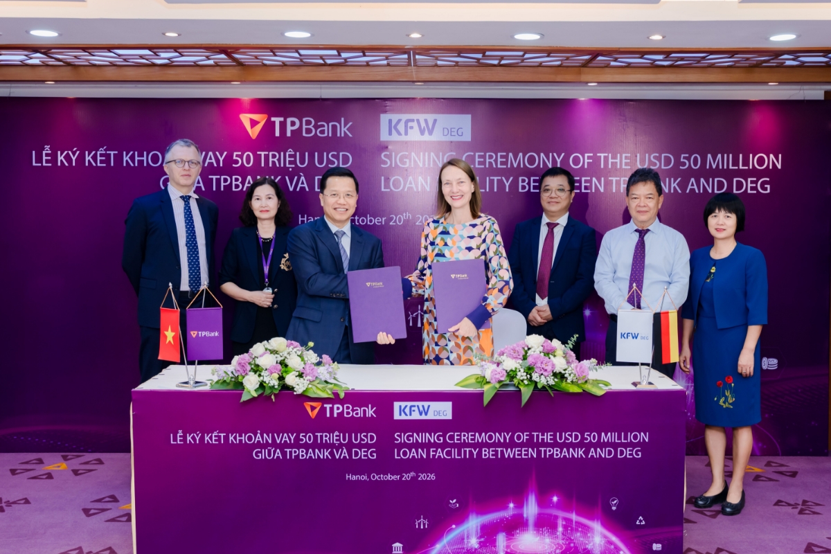 TPBank và KfW ký kết thỏa thuận hợp tác tài chính trị giá 50 triệu USD với DEG.