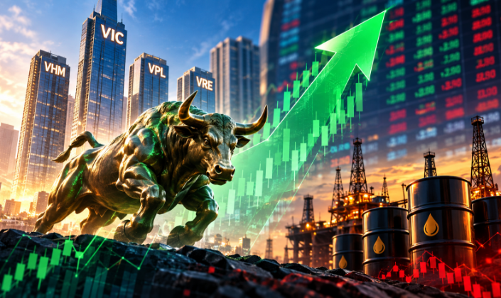 VN-Index tăng gần 22 điểm nhờ họ Vin, một nhóm cổ phiếu vẫn chịu áp lực bán