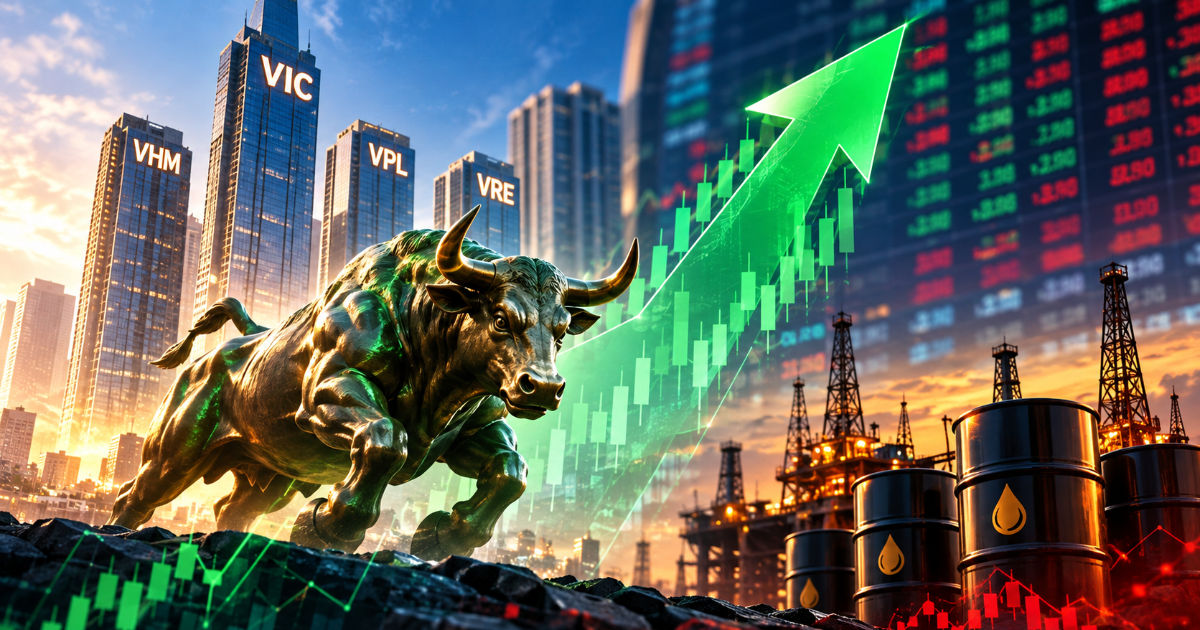 VN-Index tăng gần 22 điểm nhờ họ Vin, một nhóm cổ phiếu vẫn chịu áp lực bán