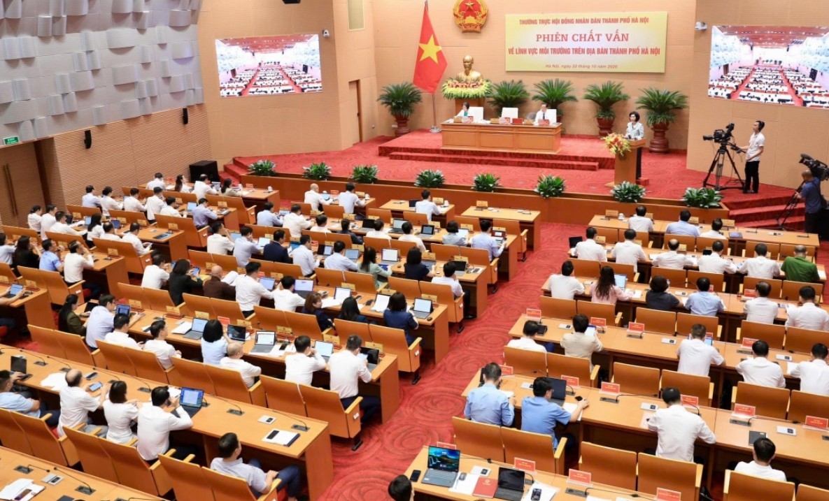 Thường trực HĐND thành phố Hà Nội tổ chức phiên chất vấn về lĩnh vực môi trường.