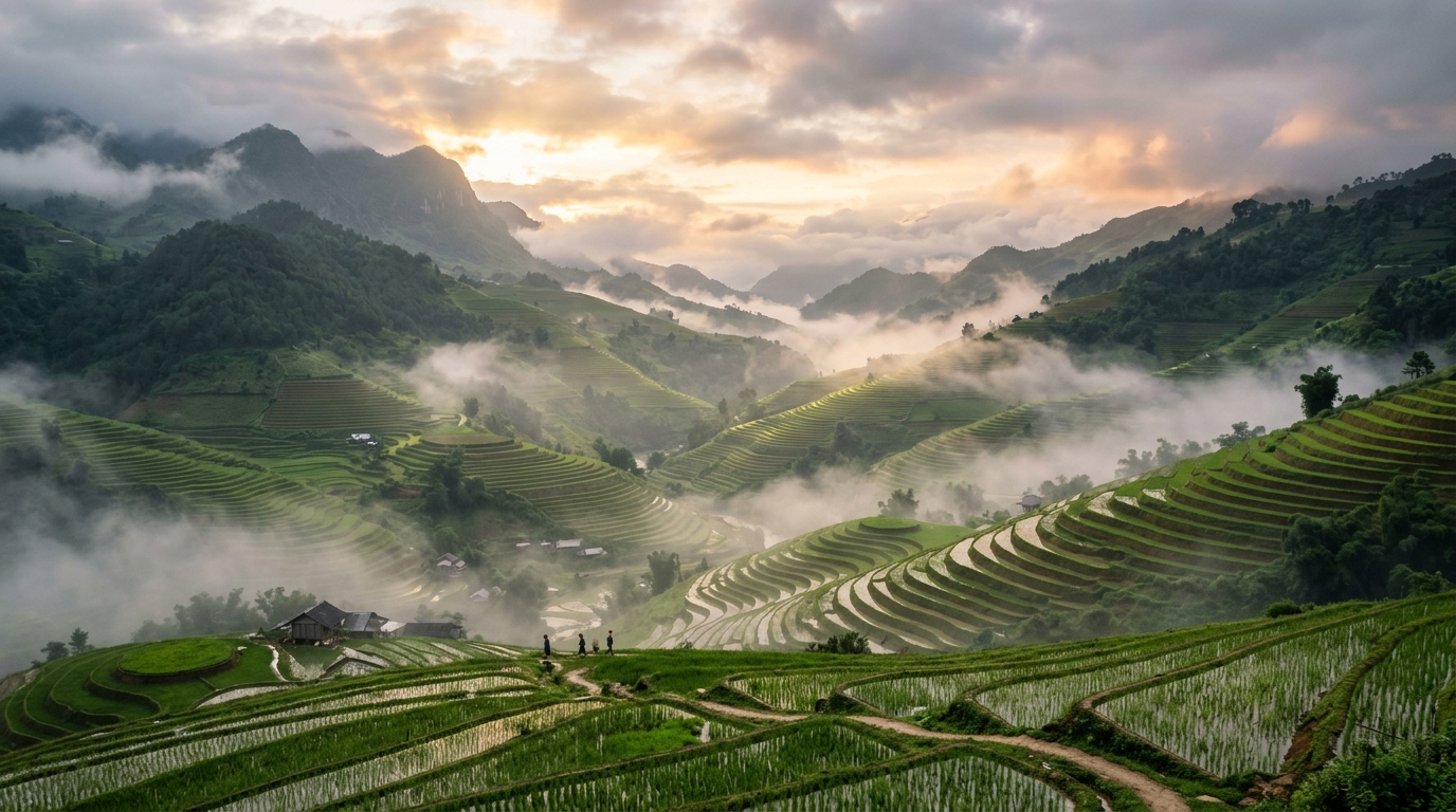 Phong cảnh miền núi Tây Bắc Lào Cai và Sơn La