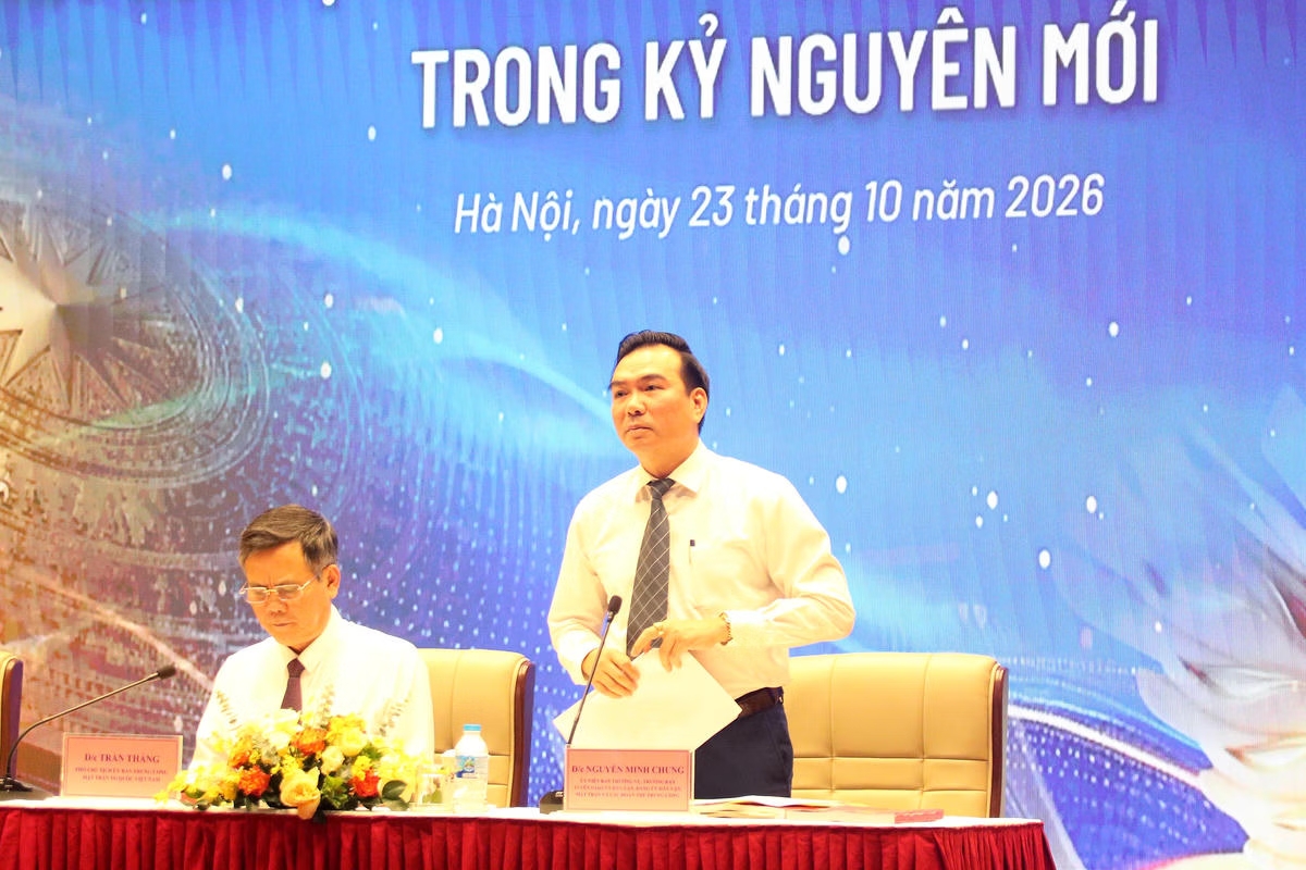 TS Nguyễn Minh Chung, Trưởng ban Tuyên giáo và Dân vận Đảng ủy Dân vận, Mặt trận và các đoàn thể Trung ương . Ảnh: ĐĐK