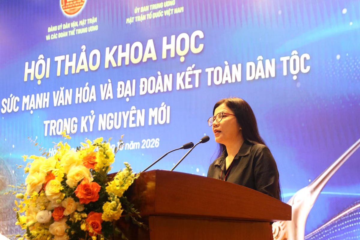TS Trần Thị Phương Lan, Vụ trưởng Vụ Văn hóa - Văn nghệ Ban Tuyên giáo Trung ương. Ảnh: ĐĐK