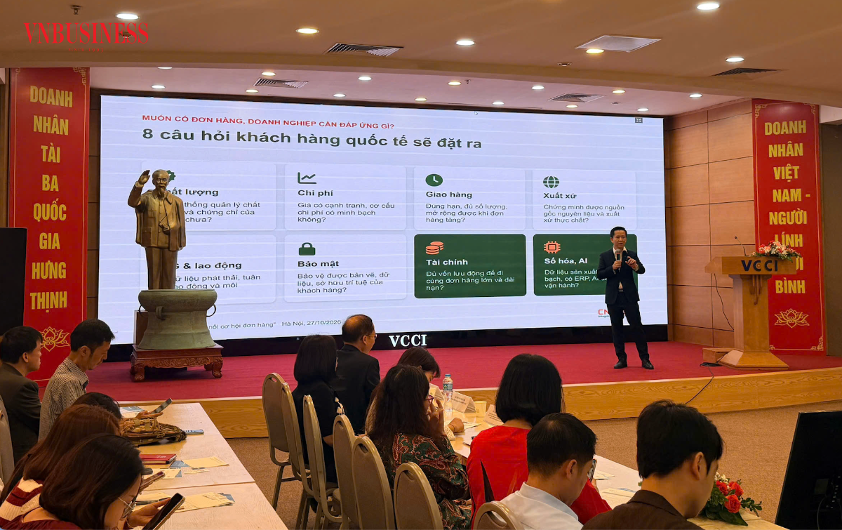 Ông Nguyễn Trung Kiên, Tổng Giám đốc Công ty Cổ phần Tập đoàn CNCTech chia sẻ tại Hội thảo.