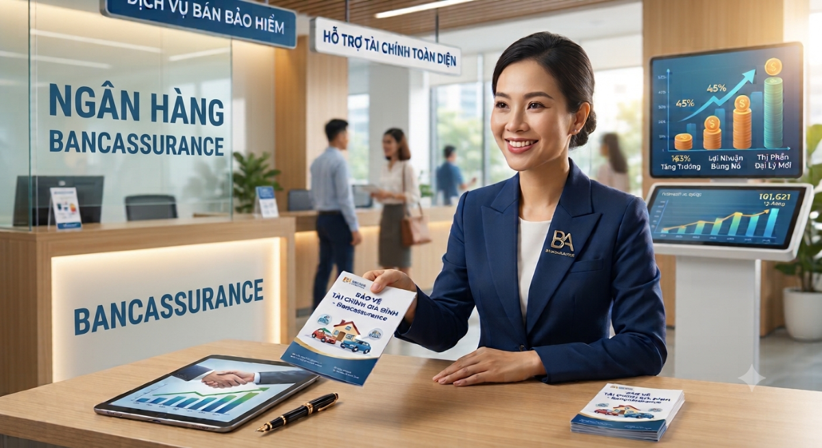 Trong 9 tháng đầu năm, kênh bancassurance đã đóng góp tới gần 45% tổng doanh thu khai thác mới của thị trường bảo hiểm nhân thọ.
