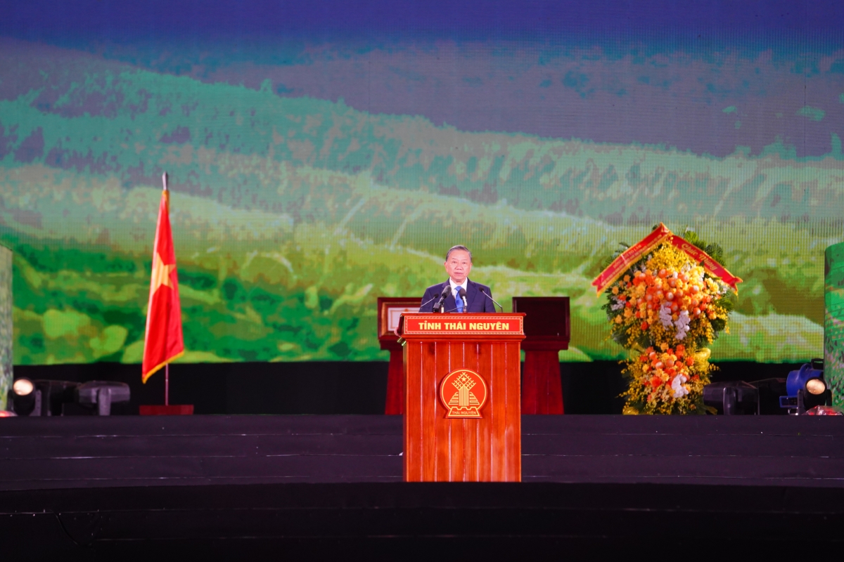 Tổng Bí thư, Chủ tịch nước Tô Lâm phát biểu tại buổi Lễ.