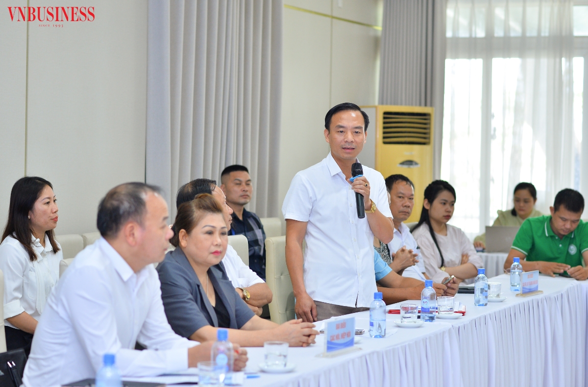 Chủ tịch Liên minh HTX tỉnh Lai Châu Nguyễn Biên Cương phát biểu tại Hội nghị.